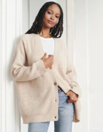 Fine Knit Button Cardigan – คาร์ดิแกนถักละเอียดติดกระดุม