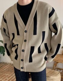 Abstract Pattern Cardigan – คาร์ดิแกนลาย Abstract คุมโทน