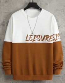 Let's Surf Color Block Sweater – สเวตเตอร์บล็อกสีลายสกรีน