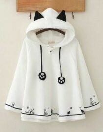 Cat Ears Pom Pom Hoodie – ฮู้ดดี้หูแมวปอมปอม